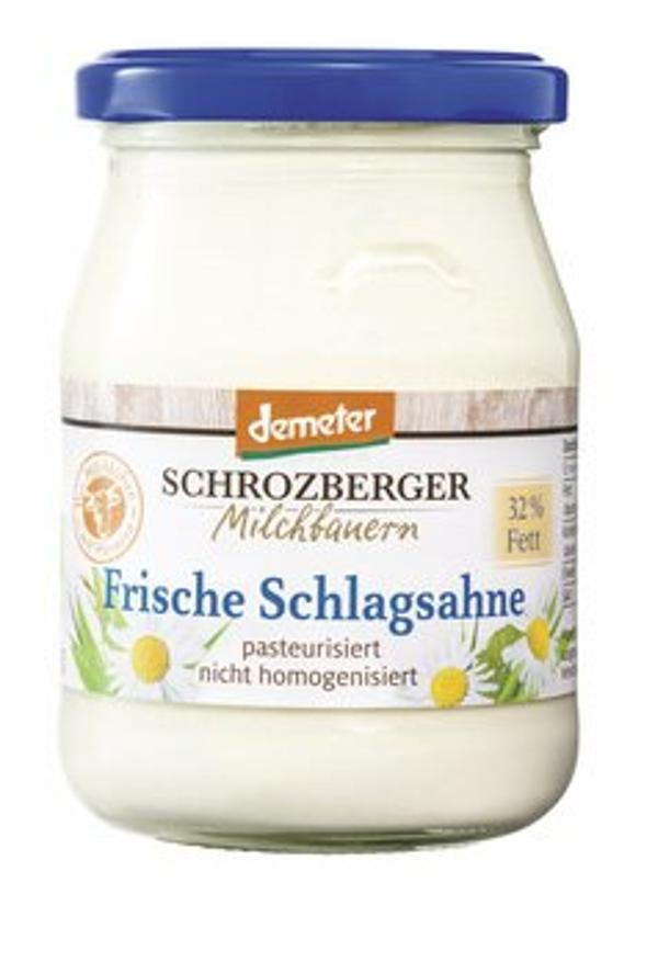 Produktfoto zu Frische Schlagsahne Demeter, 32% Fett [250g]