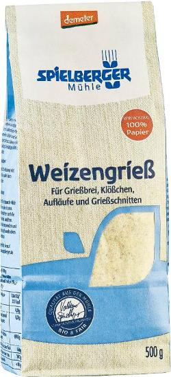 Produktfoto zu Weizengrieß Demeter [500g]