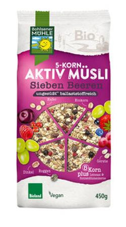 Produktfoto zu 5-Korn Müsli Sieben Beeren