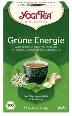 Produktfoto zu YogiTea Grüne Energie im Beutel [17x1,8g]